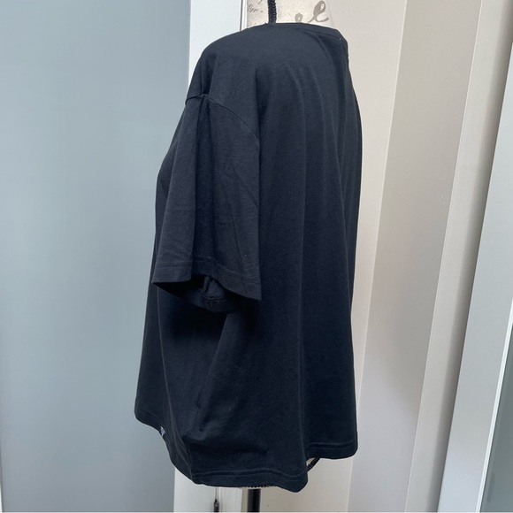 Adidas Floral T Shirt, Size 2X Plus, Black - Picture 8 of 14